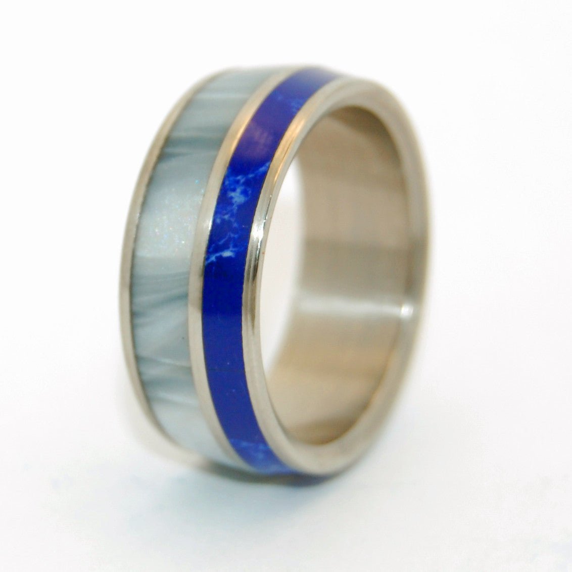 We'll Always Be | Men's Stone & Titanium Wedding Ring - Minter and Richter Designs