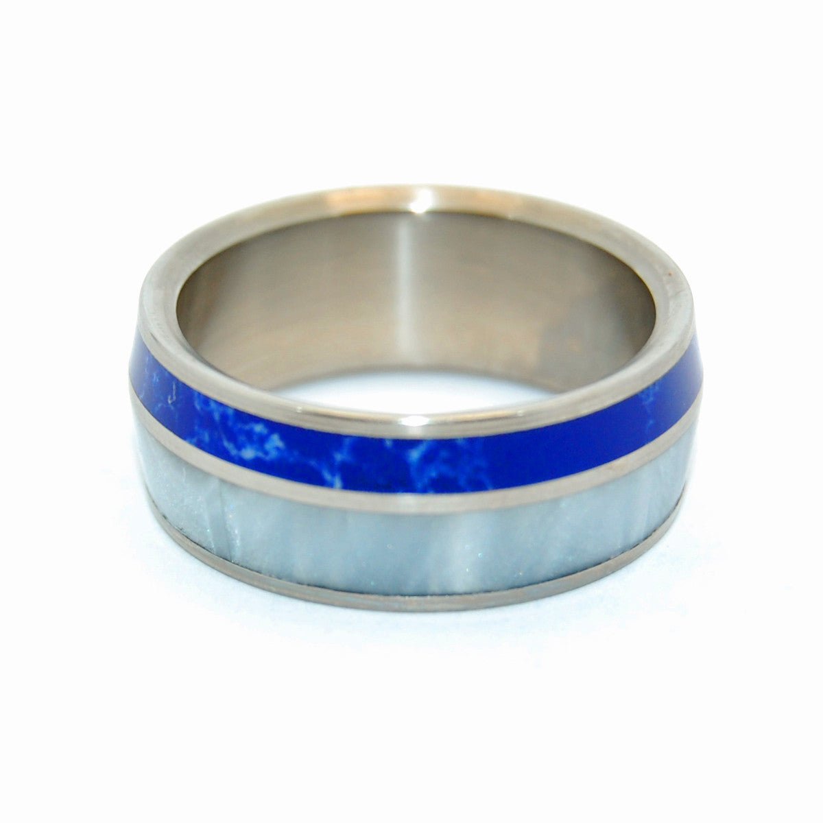 We'll Always Be | Men's Stone & Titanium Wedding Ring - Minter and Richter Designs