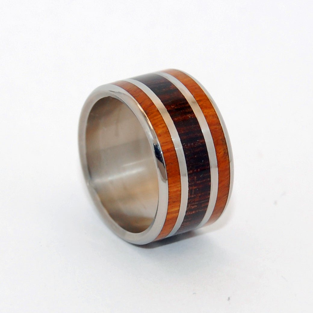 Wenge Woods | Men's Wenge Wood, Ancient Kauri Wood & African Ebony Wedding Ring - Minter and Richter Designs