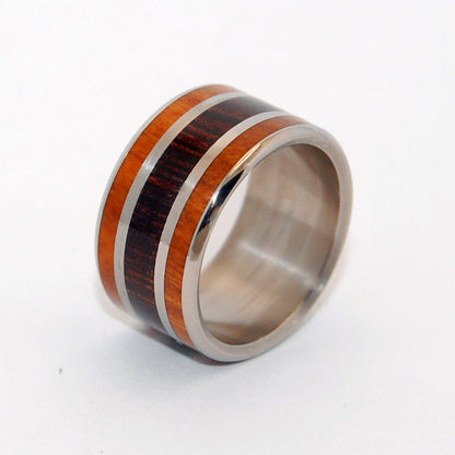 Wenge Woods | Men's Wenge Wood, Ancient Kauri Wood & African Ebony Wedding Ring - Minter and Richter Designs