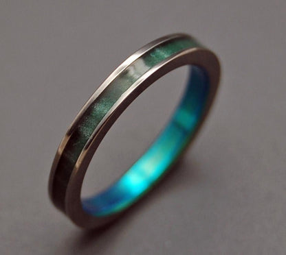 When Light Is Gone, Love Remains | Men's Wood & Titanium Wedding Ring - Minter and Richter Designs