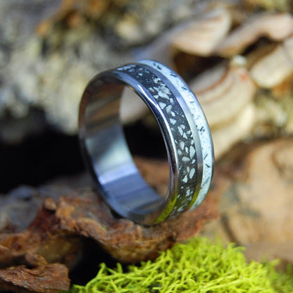 Where Goliath Fell I Elah Valley Stones | Men's Elah Valley Stones & Titanium Wedding Ring - Minter and Richter Designs