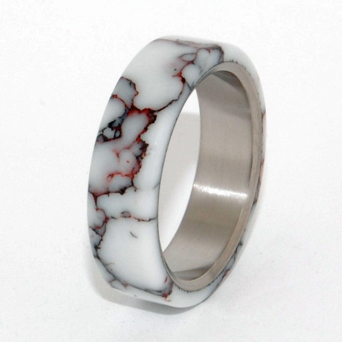 Wild Horse | Men's Jasper Stone & Titanium Wedding Ring - Minter and Richter Designs