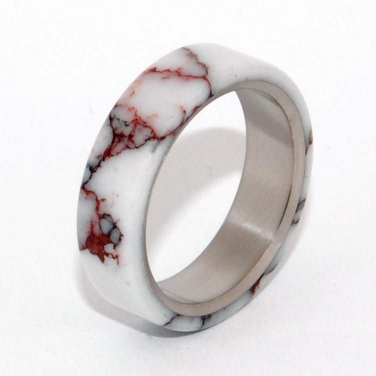 Wild Horse | Men's Jasper Stone & Titanium Wedding Ring - Minter and Richter Designs