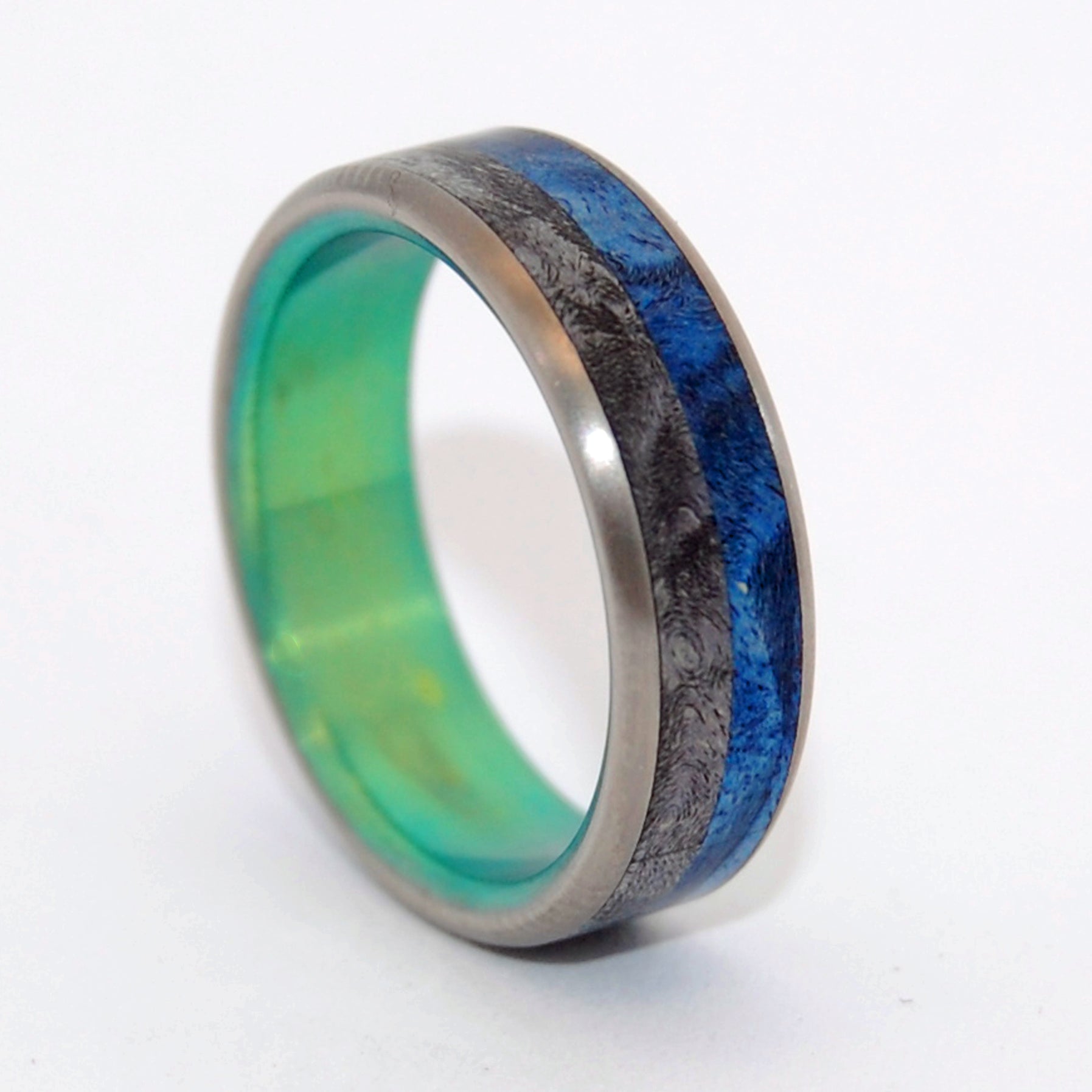 With You | Men's Wood & Titanium Wedding Ring - Minter and Richter Designs