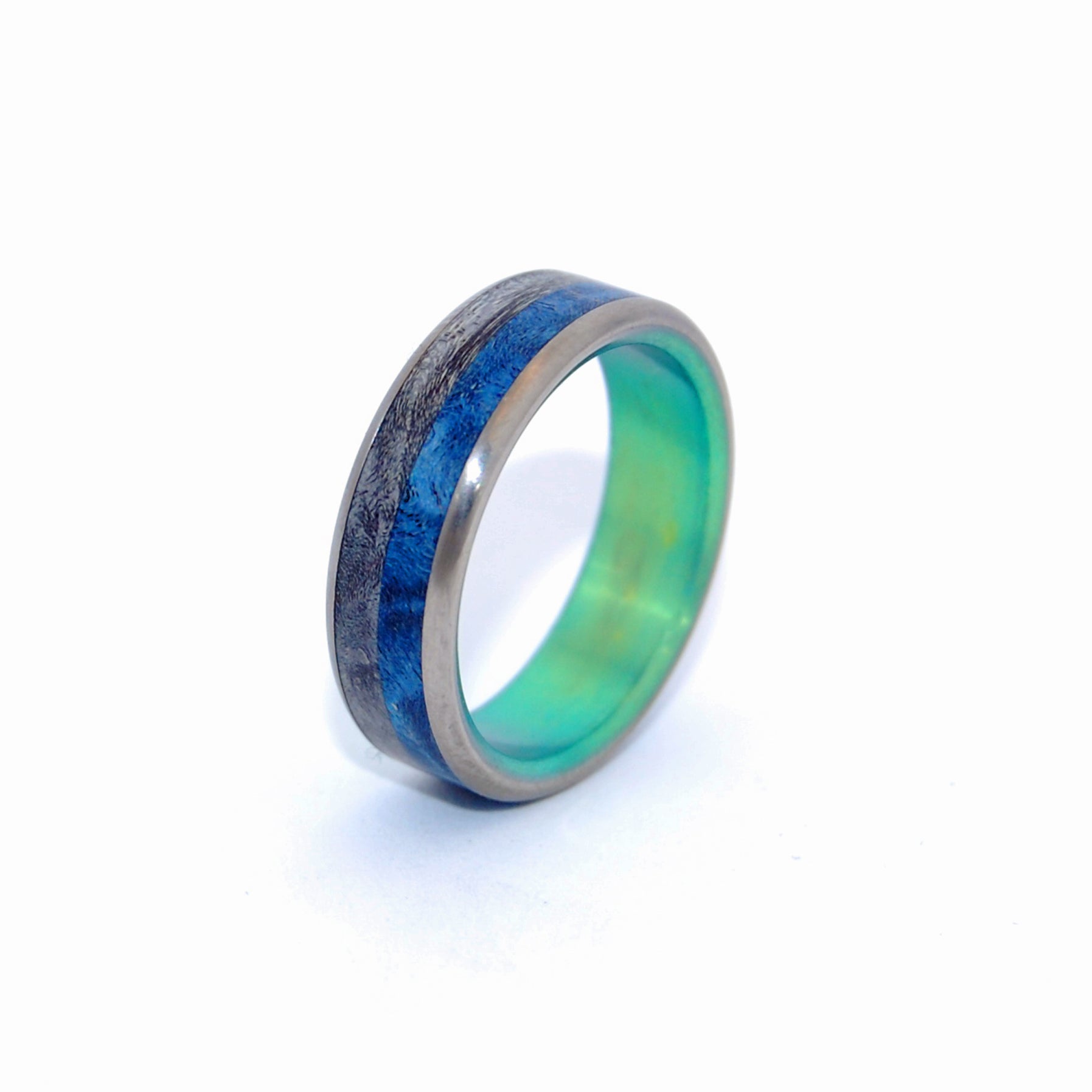 With You | Men's Wood & Titanium Wedding Ring - Minter and Richter Designs