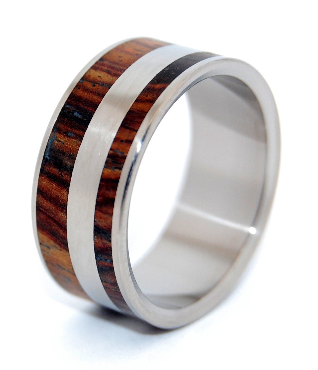 Yes Kez Sirumem | Men's Wood & Titanium Wedding Ring - Minter and Richter Designs