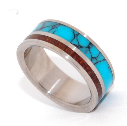 You Can See Me | Men's Stone, Wood & Titanium Wedding Ring - Minter and Richter Designs