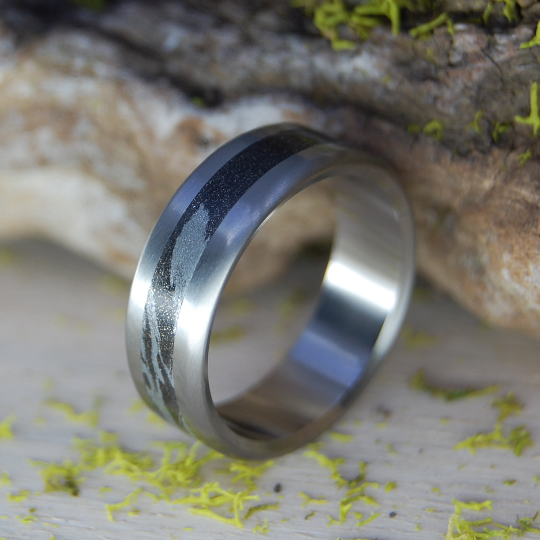 THE MAN THEY CALL Z | Titanium & Mokume Gane - Men's Wedding Ring - Minter and Richter Designs