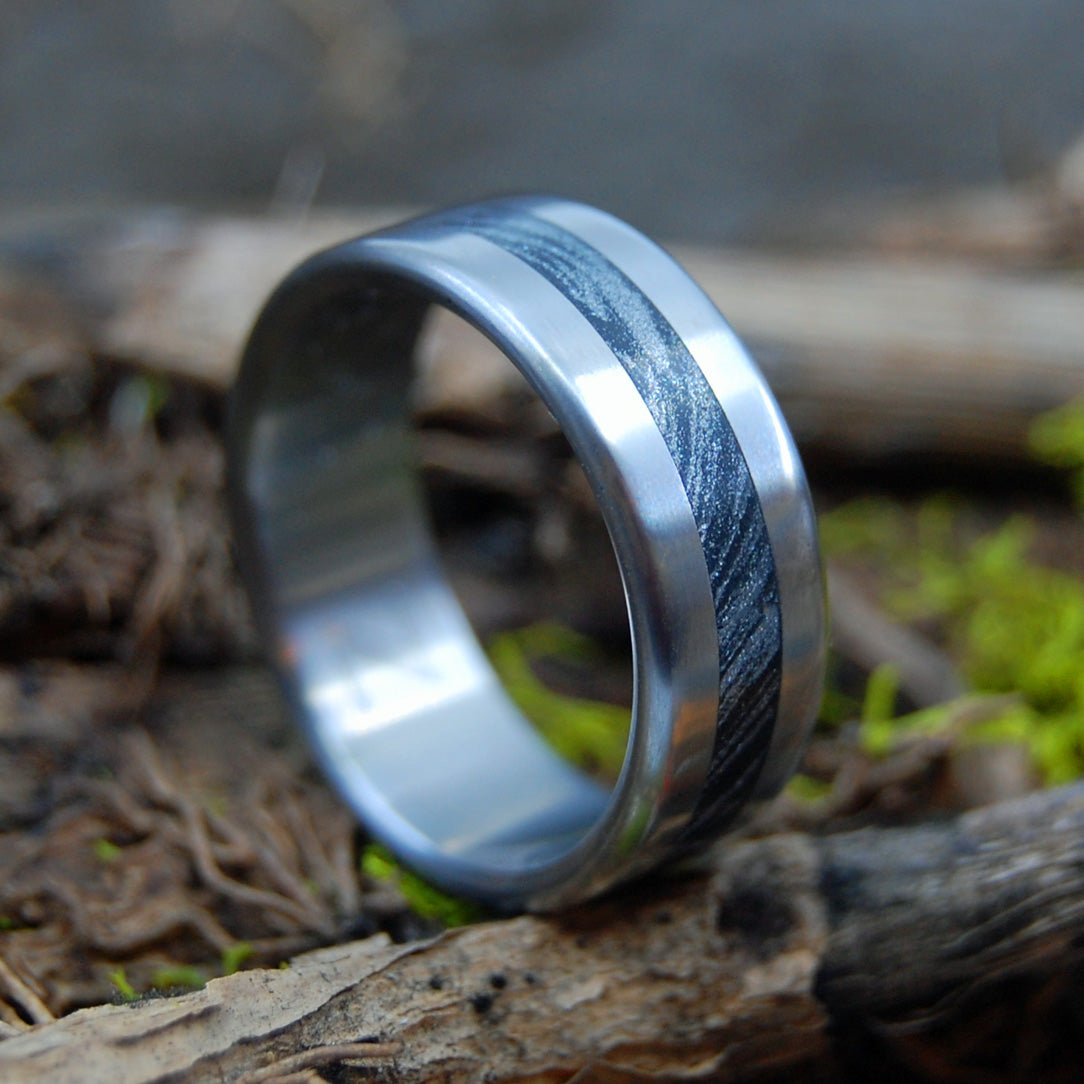 THE MAN THEY CALL Z | Titanium & Mokume Gane - Men's Wedding Ring - Minter and Richter Designs