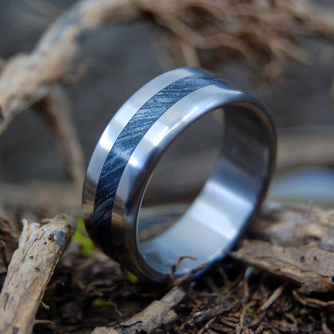 THE MAN THEY CALL Z | Titanium & Mokume Gane - Men's Wedding Ring - Minter and Richter Designs