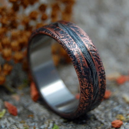 ROUGH, READY & REFINED | Copper & M3 Titanium Mens Ring - Minter and Richter Designs