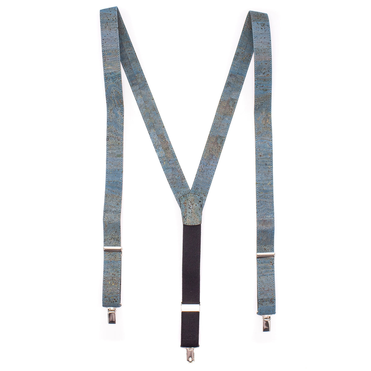 Straps Adjustable Suspenders With Both Sides Suspender Clip, 3cm Wide,  Length 25cm in White 