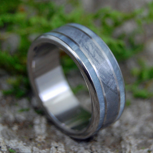 Minter & Richter - Mens Meteorite Wedding Rings - Custom Mens Rings ...