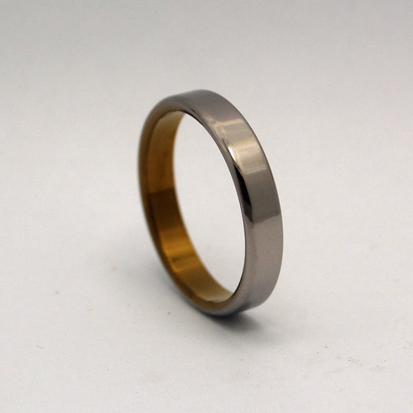 Minter + Richter | Slim, Sleek and Bronze Rounded | Titanium Wedding Rings