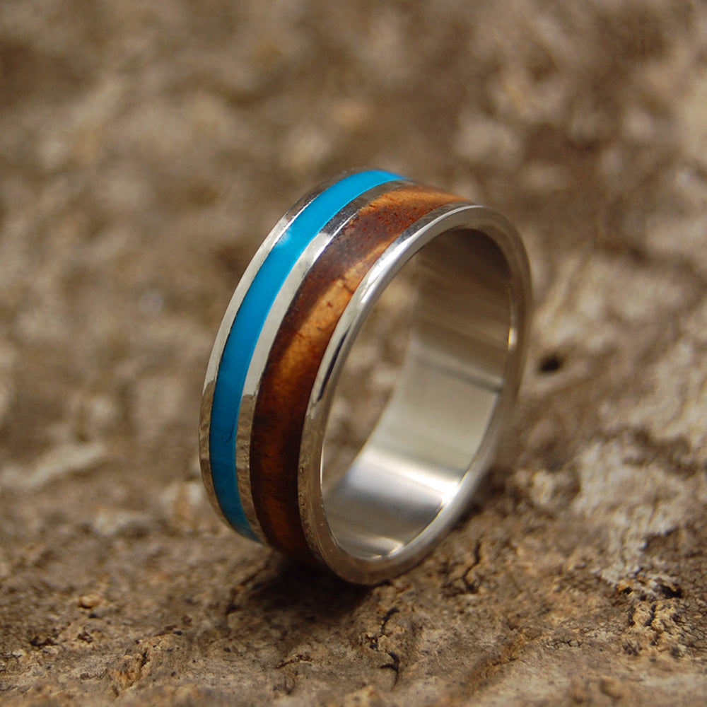 Minter + Richter | Wooded Cove | Titanium Wooden Wedding Rings