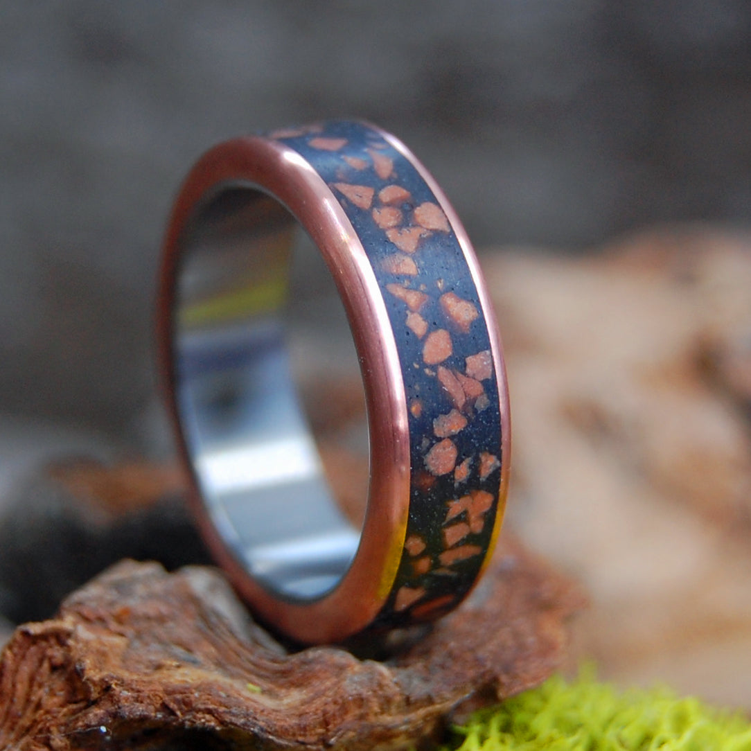 WOMEN'S ZION - THE NARROWS | Sandstone & Copper - Unique Wedding Rings - Minter and Richter Designs