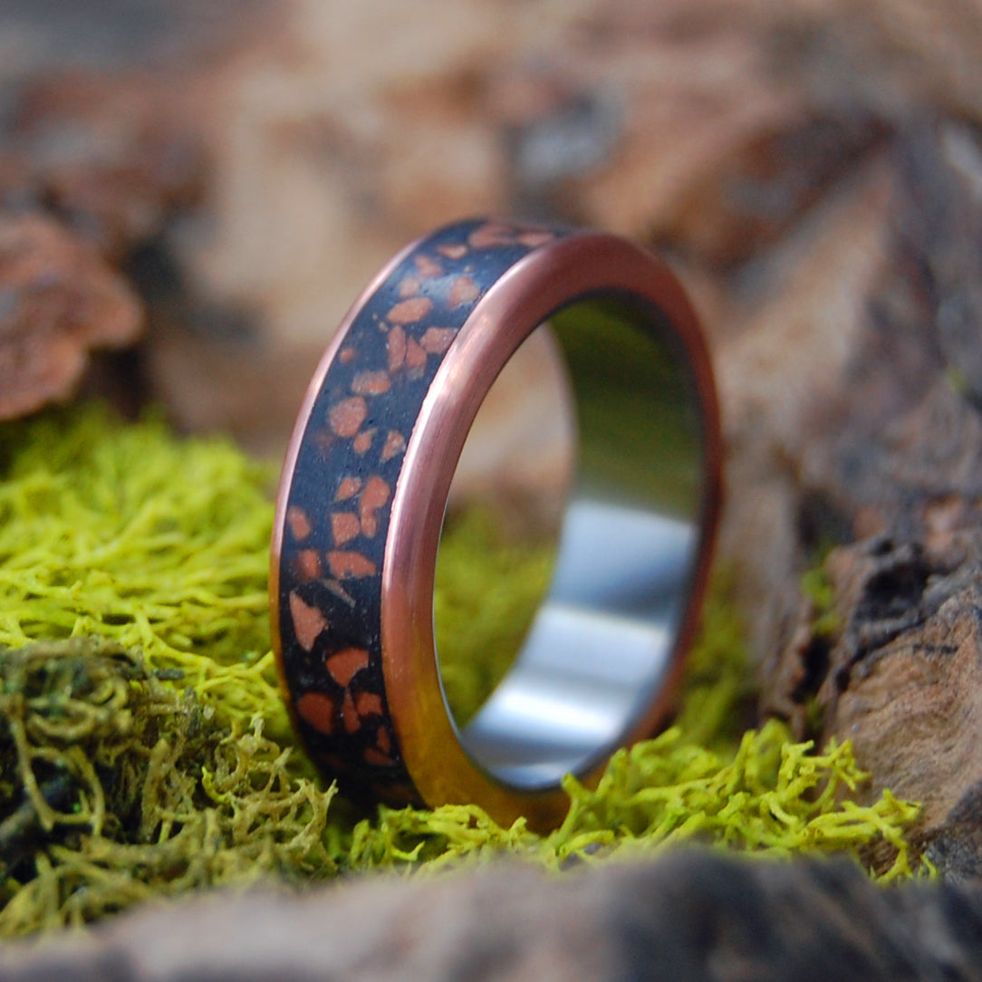 WOMEN'S ZION - THE NARROWS | Sandstone & Copper - Unique Wedding Rings - Minter and Richter Designs